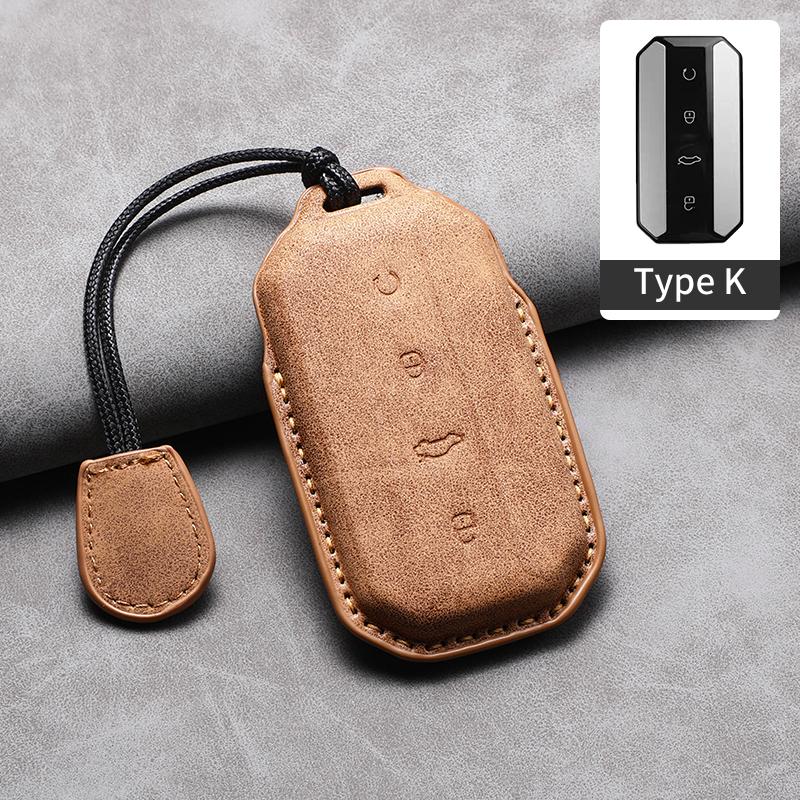 Sheepskin Car Remote Key Case Cover Shell For Chery Jaecoo 5 7 J5 J7 2025 2026 Car Key Case Cover Protector Keychain Accessories