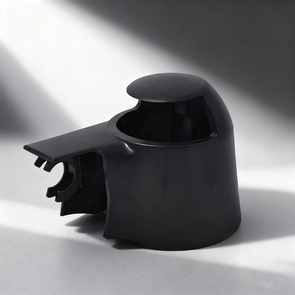 Pack of 2 Replacement Nut Covers Guards Cap for Rear Wiper Arms Plastic Material User Friendly Installation 6Q6955435D