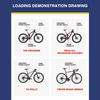 PVC Bicycle Front Fork Stickers 3D Mountain Road Bike Front Fork Frame Scratch-Resistant Sticker Cycling Decorations
