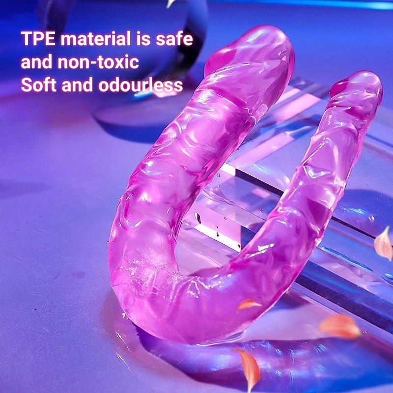 G Spot No Vibrator Sex U Shape Double Big Realistic Dildo Vagina Anal Penis Artificial Penis Dildos Sex Toys For Women Sex Shop