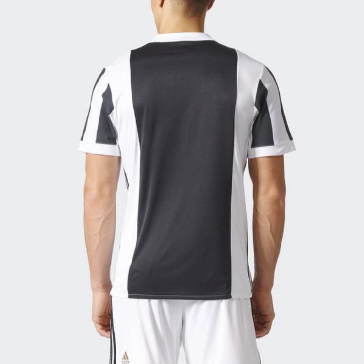 Adidas Climacool Series Letter Stripe Design Versatile Comfortable Soft Short Sleeve Football Shirt Juventus Unisex Tops White BQ4533