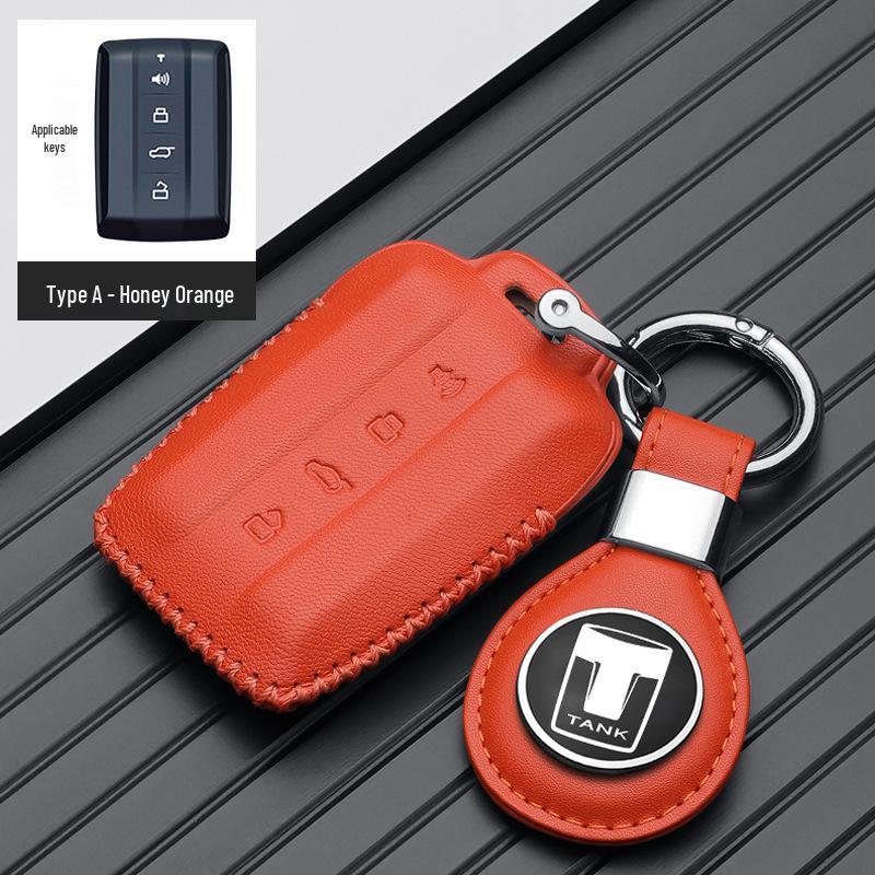 Tank 300/500/400 Genuine Leather Key Case with Buckle