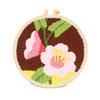 Flower Pattern Punch Needle Set Needlework Poke Needle Embroidery Kit  Educational Toys