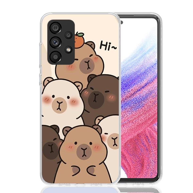 

Funny Capybara Cartoon Animal Phone Case For Samsung Galaxy A17 A16 A14 A15 A13 A57 A56 A54 A55 A53 A37 A36 A34 A35 A33 A26 A24 Samsung A36