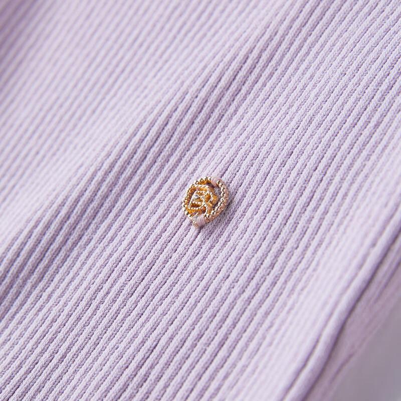 PEACEBIRD Dam Elegant Stickad Topp med Knutdetalj och Kort Ärm