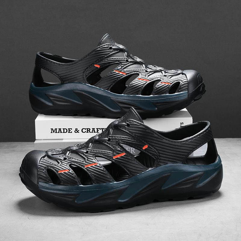 

Платформа Сандалии EVA Сверхлегкие Уличные Толстая Подошва Сабо Мужские Сандалии Летние Супермягкие Слипоны Мужская Обувь Chaussure Homme 40 чёрный