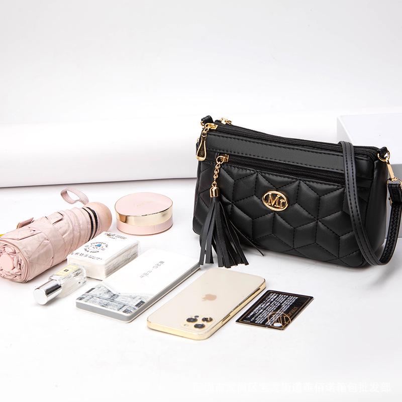 2024 Women's Multi-Layer Embroidered Shoulder Bags - Hot-Selling, Stylish Messenger Bags