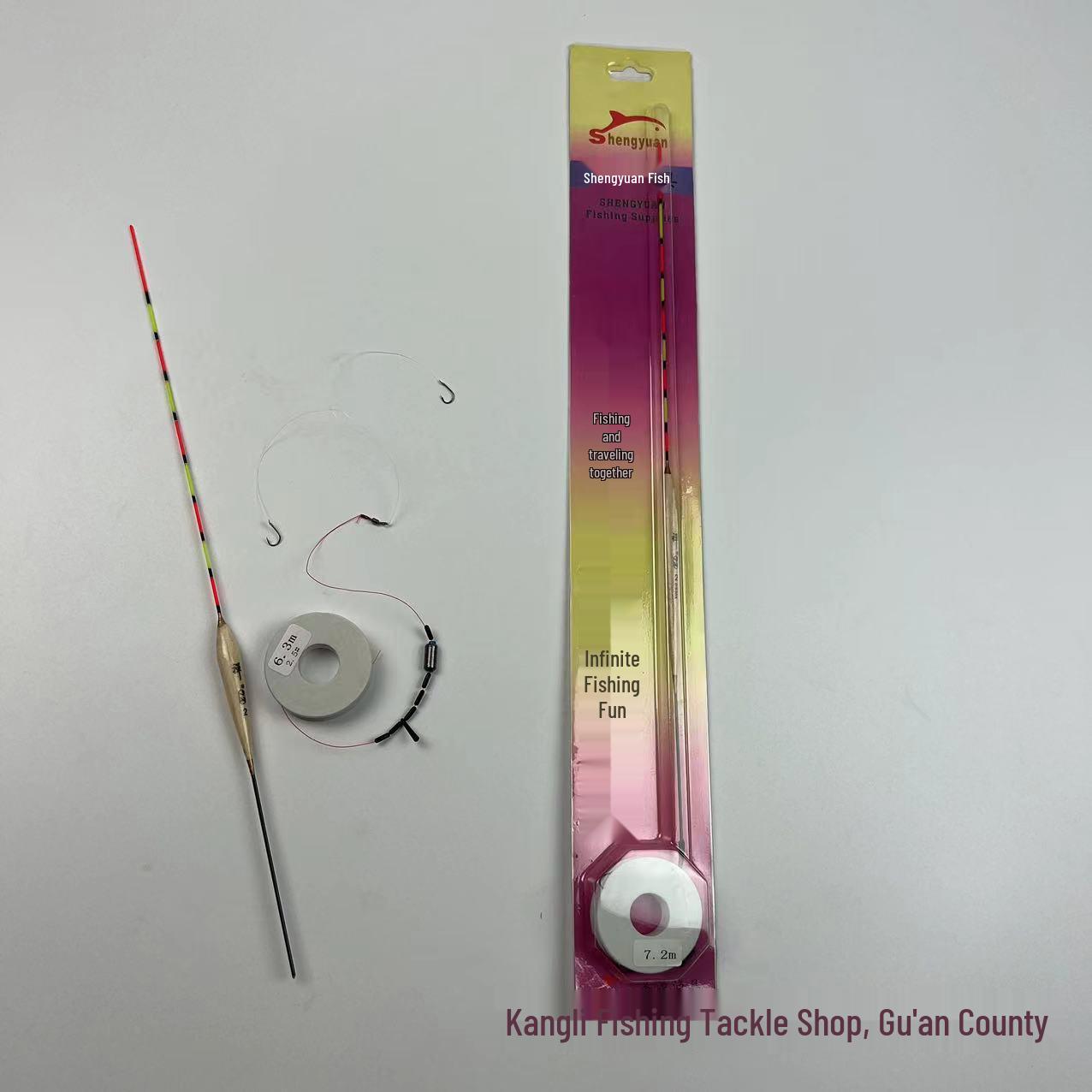 Crucian Carp Float Fishing Tackle: Handmade Line Set Complete with Floats 7.2m