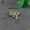 Vintage Copper Long Snake Miniature Figurines Desk Decorations Ornaments Accessories Handmade Brass Car Key Chains Pendant Decor