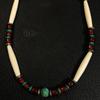 Used Turquoise Turquoise Necklace Indian Jewelry Zuni Navajo Karen Accessories White Hearts Beads Bone Beads G1