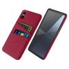 For Sony Xperia 10 VII Case Cloth+Hard PC Phone Cover with Dual Card Slots