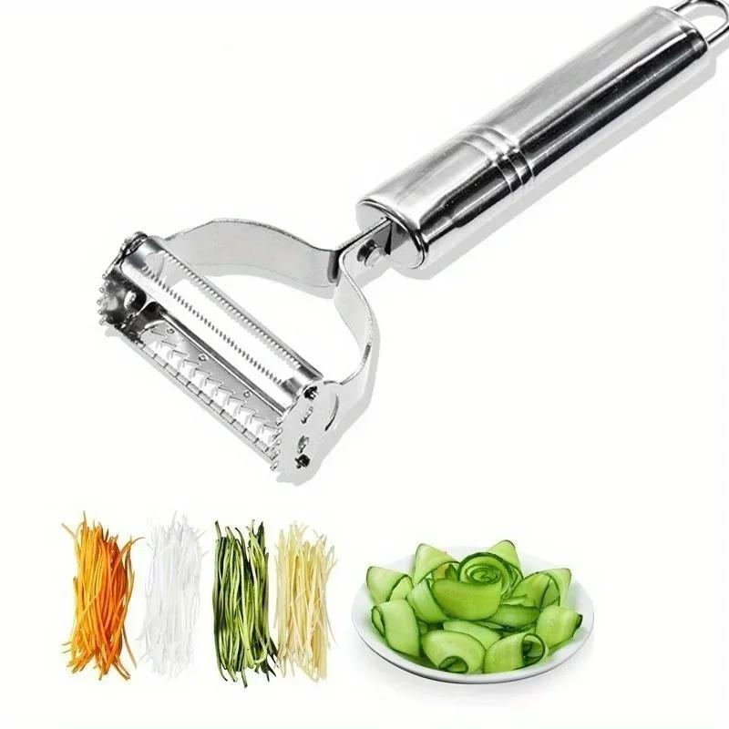 

Home Kitchen Tool 2-in-1 Stainless Steel Peeler | Ergonomic Dual Blades for Efficient Peeling of Fruits and Vegetables