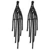 Tassel earrings European and American temperament stud earrings retro niche earrings