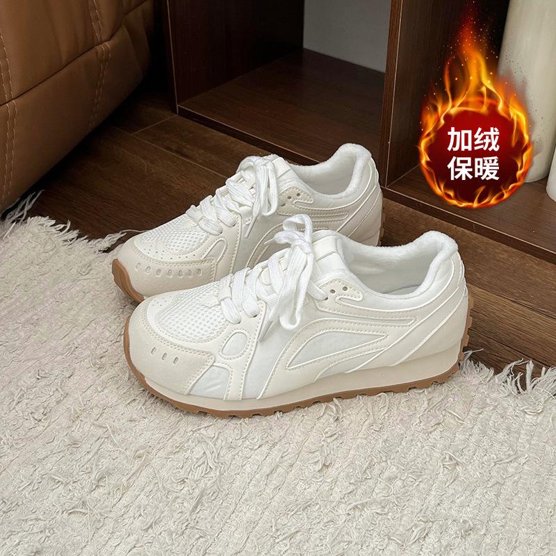 

Little white shoes women s shoes 2024 new summer versatile mesh breathable dad shoes ballet style platform sports casual shoes 40