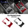 Voor Mazda 3 Axela      2024 2025 Echte Zachte Koolstofvezel Sticker Handgeschakelde Automatische Auto Pookknop Paneel Trim