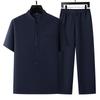 YUZHAOLIN Men's Summer Short Sleeve Shirt & Trousers Set