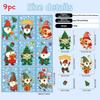 Snowflake Santa Claus Pvc Static Window Decals Set For Christmas Decorations