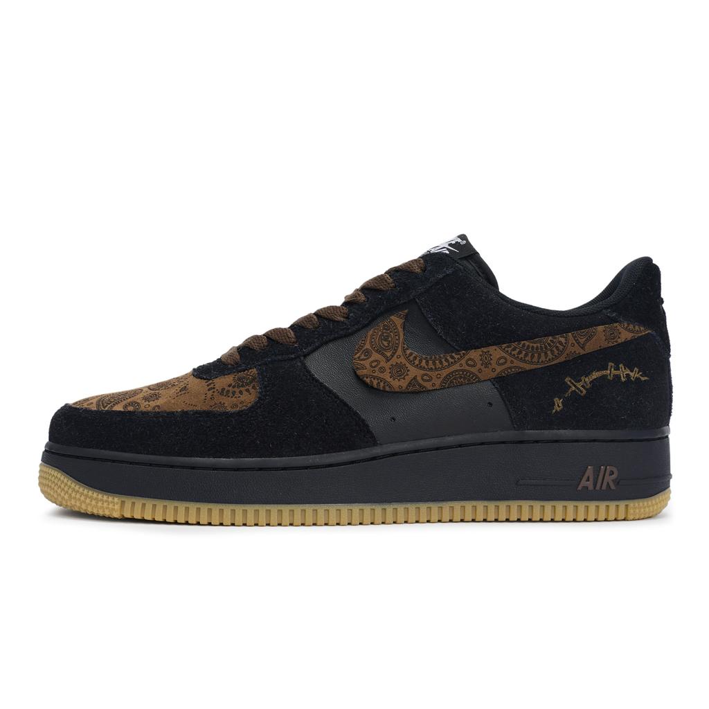 Nike Air Force 1 811 Manufacturing, Caramel Paisley, Special Shoe Box Abrasion Resistant Low top Skateboard Shoes Men's IB6388-001(Team80-SBOX)