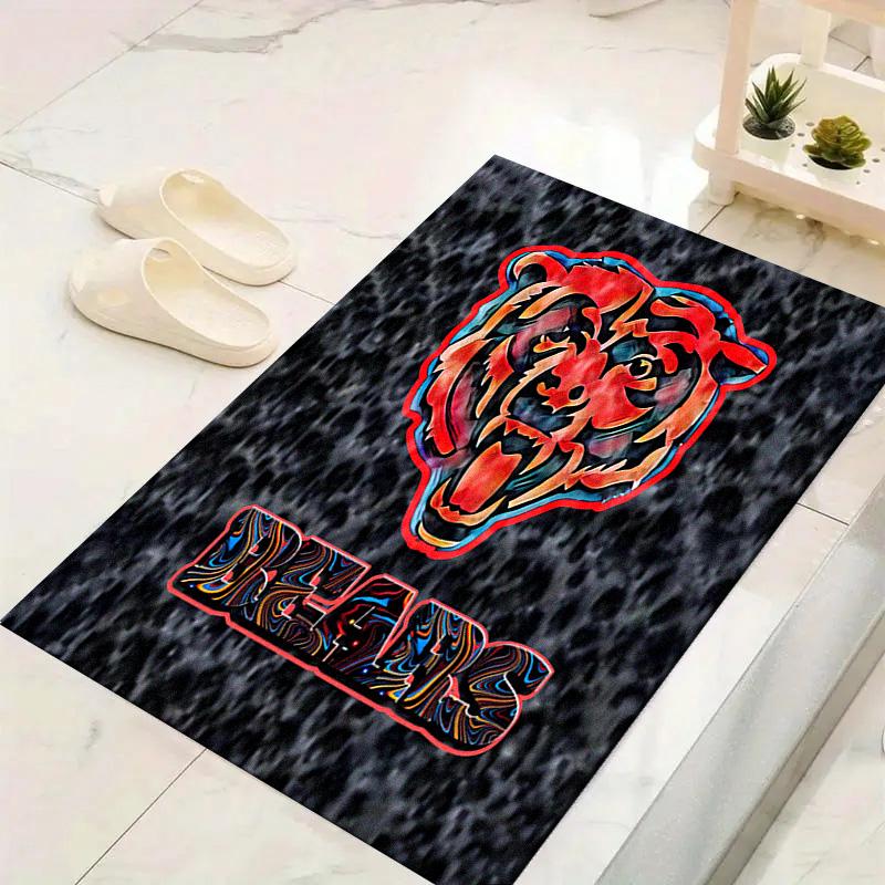 Chicago Bears Teppich für Wohnzimmer Schlafzimmer Zuhause Sofadekoration, Kinderspiel Rutschfeste Bodenmatte