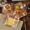 Cartoon Bread Storage Bags Self-Sealing Clear Plastic Packaging Bags For Sliced Bread Donuts Bagels Buns Resealable Bakery