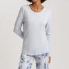 Long Sleeve Round T shirT 76491 Powder Blue 