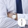 ledmomo Luminous Steel Band Watch, Men's Casual Watch, Decorative Men's Watch, Fashionable Men's Watch, White Glass Watch.