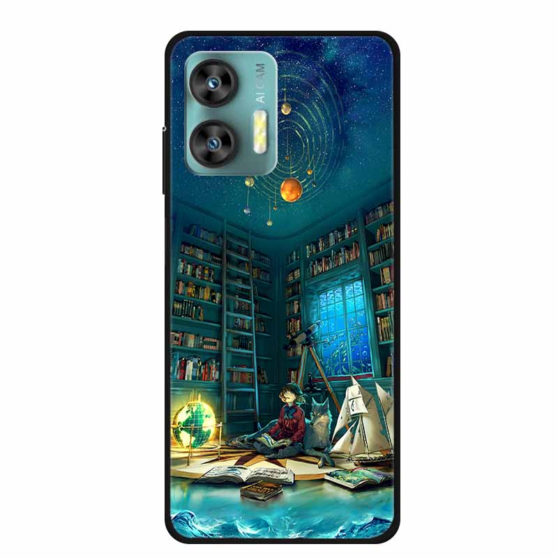 Pro Oukitel C36 C35 Pouzdro Luxusní TPU Měkké Silikonové Pouzdra na Telefon Zadní Kryt pro Oukitel C35 OukitelC36 Nárazuvzdorné Květiny Fundas