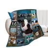 Cow Print Flannel Blanket Cartoon Blanket Nap Blanket