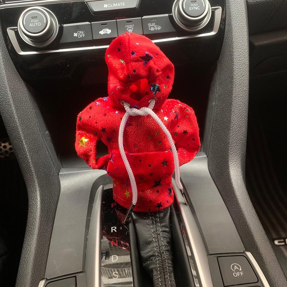 

Soft Gear Shift Hoodie Cover Wear-resistant Change Lever Cover Car Interior Decoration 10