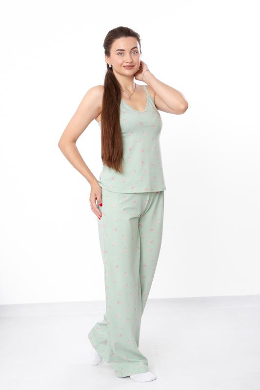 Printed Strap Top with Relaxed Fit Trousers Summer 8447-043 HC