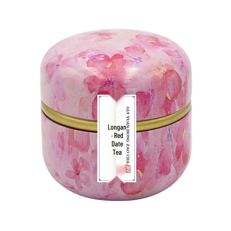 Goddess Festival Gift Box: Peach Osmanthus Oolong & Rose Black Tea in Small Iron Cans