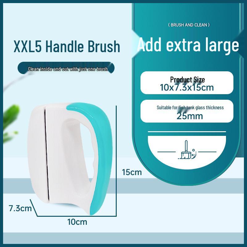 Magnetic Algae Scraper: Double-Sided Fish Tank Brush with Cleaning Tool