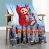 Teletubbies Personalized Name Blanket Lightweight Customizable Blanket Warmthful Decor for Bed Nap Chair Office Chair All-Season Use