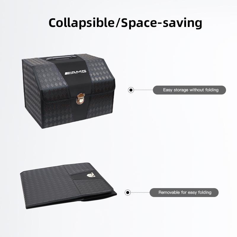 Car Trunk Storage Box Oxford Cloth Storage Luggage Box Accessories Car Hub Cap For Mercedes Benz AMG W214 W205 W204 W206 W213 W2
