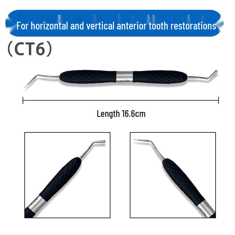 Dental Aesthetic Filling Resin Trimmer Kit, 7-Piece, New Silicone Handle, High-Temperature Resistant.