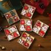 12Pcs Creative Christmas Decorations DIY Christmas Wooden Pendants Christmas Tree Box Set Reindeer Bell Angel Heart Pendants