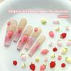 50PCS Sweet Strawberry Nail Charms 3D Resin Cartoon Fruits Nail Rhinestones Decorations Parts DIY Summer Nail Art Accessories