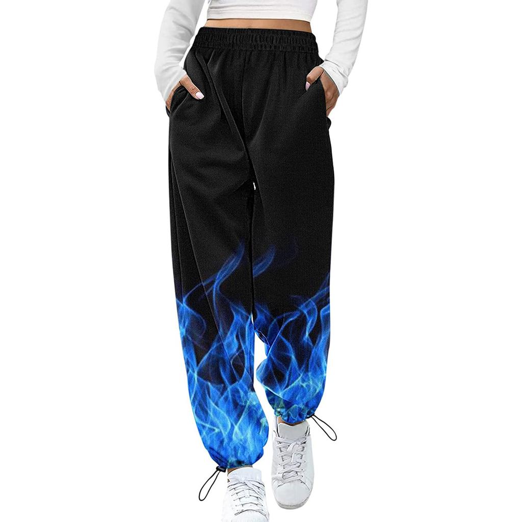 Pantaloni della tuta sfumati da donna Pantaloni lounge larghi con tasche  Pantaloni a vita alta acquista in modo economico — spedizione gratuita,  recensioni reali con foto — Joom