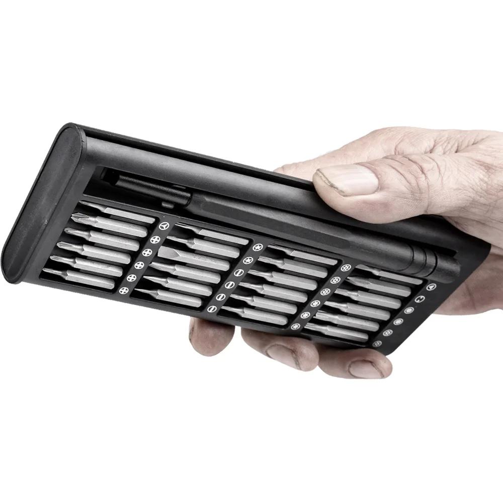 Sada šroubováků 25 v 1 Magnetické bity Phillips Torx Hex Precision DIY odnímatelné pouzdro na mini nářadí pro chytré domácí opravy PC telefonu