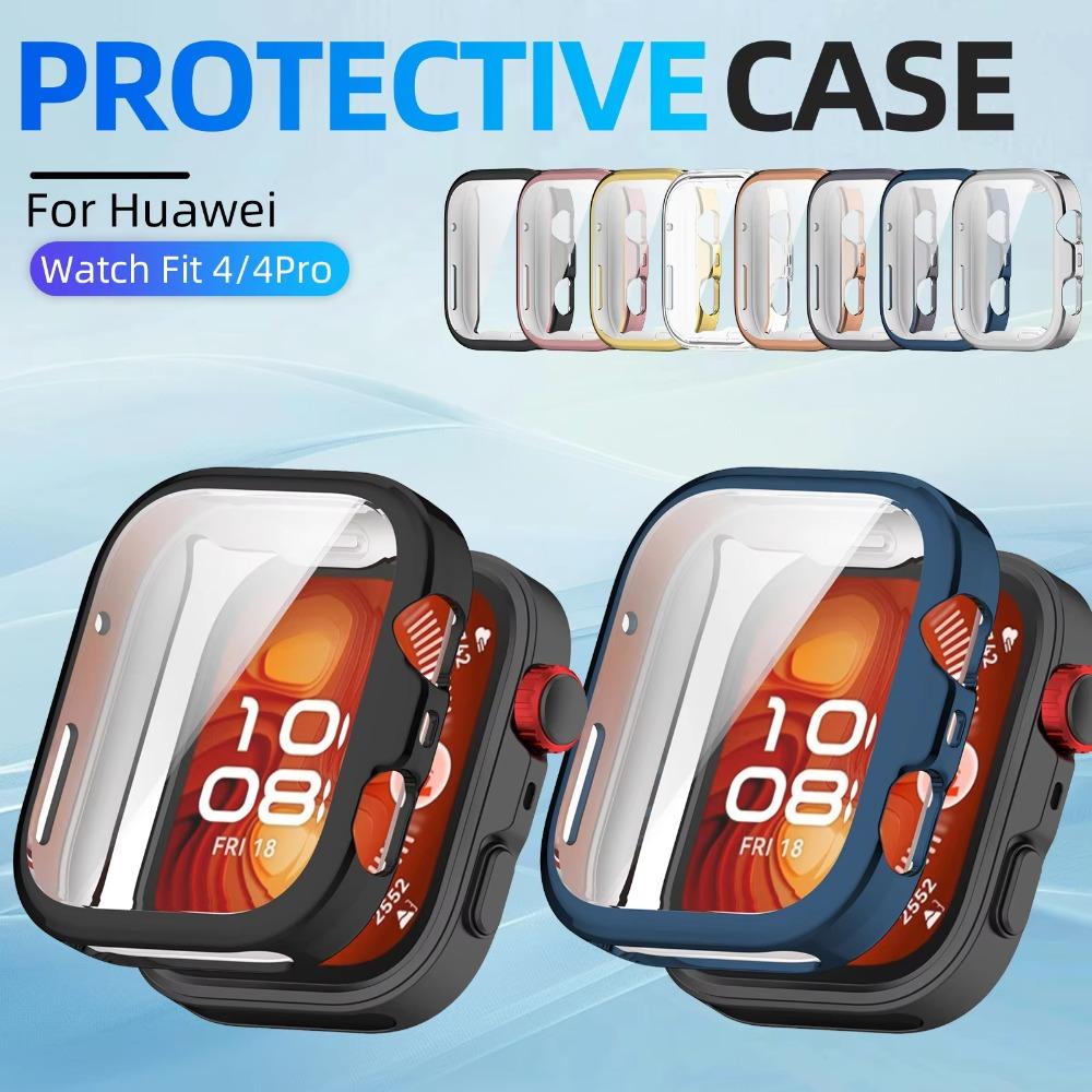 TPU Screen Protector Anti-scratch Cover Shell for Huawei Watch Fit 4/4 Pro Smart Watch Accessories