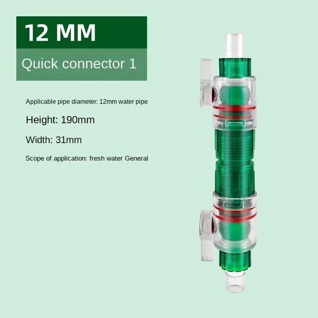 

12/16mm Aquarium Double Tap Quick Release Connector Fish Tank Filter Connector Hose Pipe Valve Accessories acuario