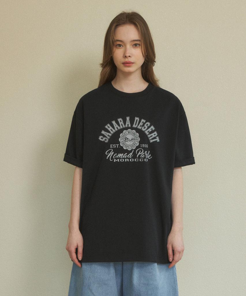 Wednesday Oasis (Unisex) Pure Cotton Sahara Semi Oversized T-Shirt (4 Colors)