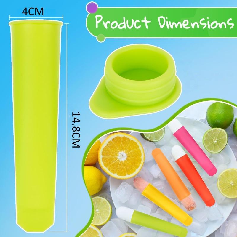 6Pcs Silicone Popsicle Mold Reusable Popsicle Mold Summer Popsicle Manufacturer Quickly Freezes Self-sealing Popsicle Tube