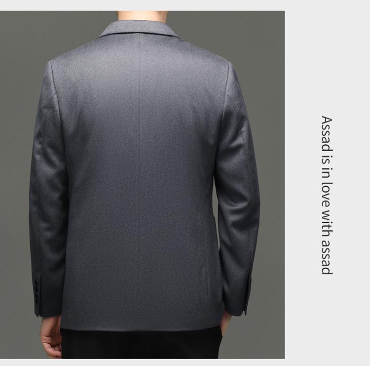 Costum Business Casual Premium pentru Bărbați din Lână, Cașmir și Mătase pentru Toamnă/Iarnă
