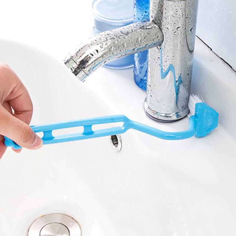 Children's S-Shaped Crevice Toilet Brush with Curved Bent Handle