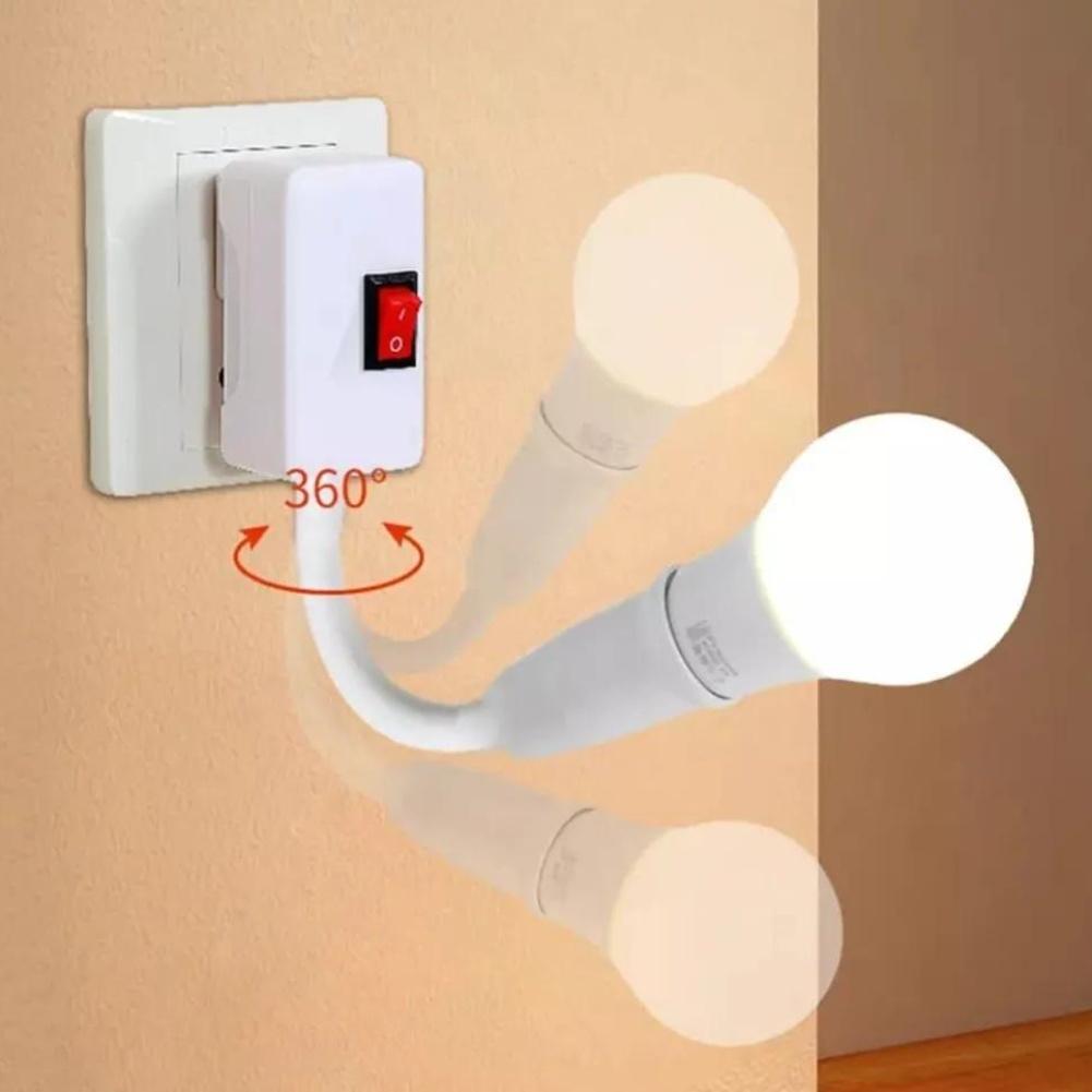 Built-in Switch E27 Lamp Holder Flexible Power Cord