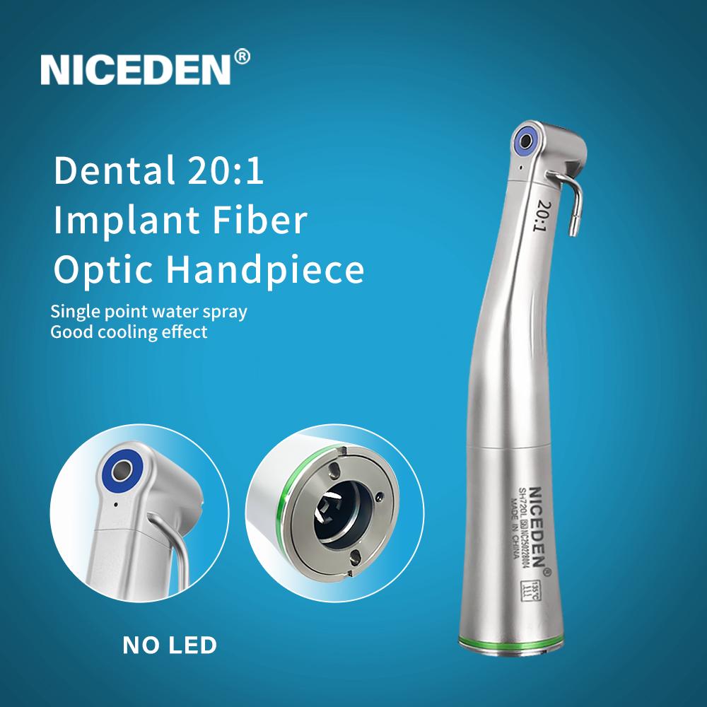 NICEDEN Стоматологический низкоскоростной портативный имплантационный модуль Стоматологические имплантаты E-коннектор Наконечник 20:1 Моторное оборудование для имплантационных машин Without Led