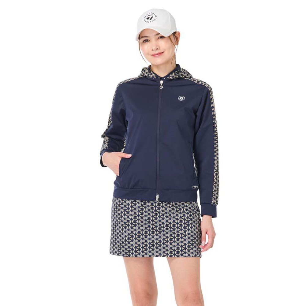 TaylorMade T-HEAT Full-Zip Hoodie, Navy, Size Small, Women's, 2024FW UN423