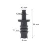 8mm To 4mm Pipe Fittings Barb Straight Connector Irrigation System Hose Reducer Quick Connector Hose Joint Twenty Pieces