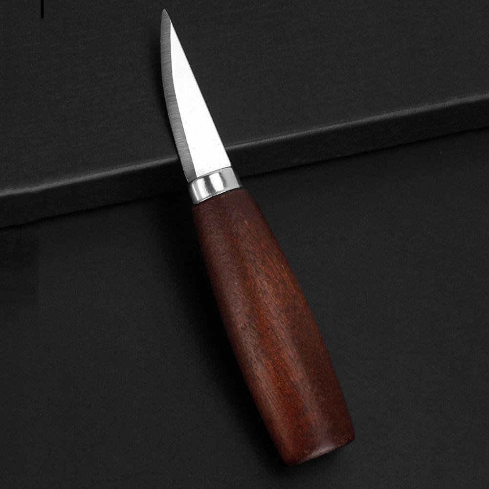 Stainless Steel Carving Knives Set with Wood Handle Four Style Hand Carving Set Durable Sharp Engraving Hand Tools